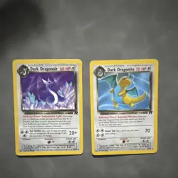 Pokemon TCG Team Rocket Card Lot Dark Dragonair, Dark Dragonite Regular 2 Cards - Image 1