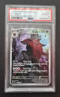 *PSA 10* Zoroark 143/086 - White Flare - Illustration Rare - Gem Mint IR Card - Image 1