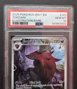 *PSA 10* Zoroark 143/086 - White Flare - Illustration Rare - Gem Mint IR Card - Image 2