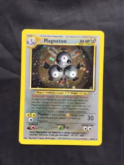 Pokemon Cards: Neo Revelation Rare Holo: Magneton 10/64 - Image 1
