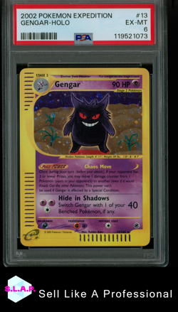 GENGAR-HOLO POKEMON EXPEDITION 2002 13 PSA 6 - Image 1