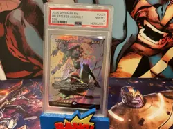 2025 MTG MARVEL'S SPIDER-MAN: SOURCE MAT FOIL #0025 RELENTLESS ASSAULT PSA 8 - Image 2