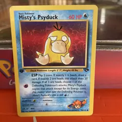 Pokemon TCG Misty’s Psyduck 90/132 1st Edition Gym Challenge Common WOTC - Image 3