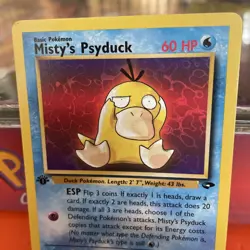 Pokemon TCG Misty’s Psyduck 90/132 1st Edition Gym Challenge Common WOTC - Image 4