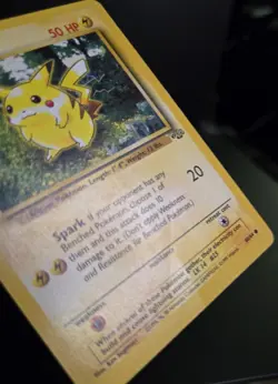 Pokemon TCG - PIKACHU - 60/64 - UNLIMITED - JUNGLE (1999) - WOTC - VINTAGE - MP - Image 2