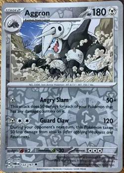 Aggron 122/167 - Reverse Holo - Twilight Masquerade - Uncommon - Read Desc. - Image 1