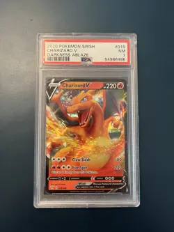 The Pokemon Company Charizard V Darkness Ablaze Ultra Rare Holo 019/189 PSA 7 - Image 1