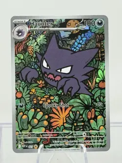 Haunter 027 Mega Evolution Pokemon Rare Promo Full Art Holo Fresh Ganger New Hot - Image 1