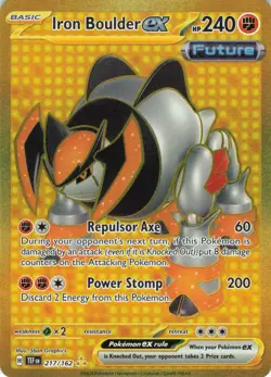 Pokemon 2024 Temporal Forces Iron Boulder EX #217/162 - Image 1