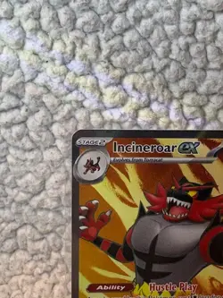 Pokemon TCG Incineroar ex 187/162 SV05: Temporal Forces Full Art Ultra Rare Holo - Image 3