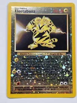 Pokemon Reverse Holo Best Promo Electabuzz #1 --(Never Played)-' - Image 1