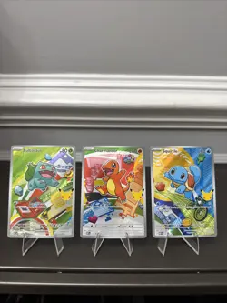 Pokemon TCG First Partner Illustration Collection Series 1 Kanto GEN 1 Starters - Image 1