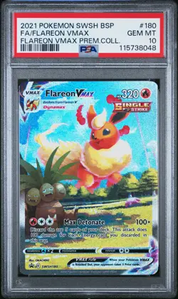 Flareon Vmax SWSH180 Premium Swsh Black Star Promo Pokemon PSA 10 *048 - Image 1