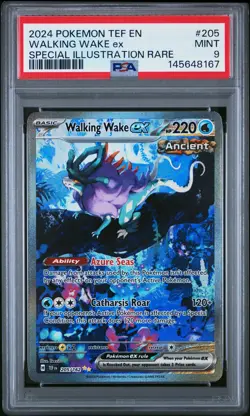 Walking Wake EX 205/162 Special Illustration Rare Pokemon PSA 9 *167 - Image 1