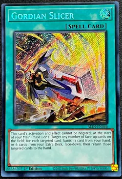 Yu-Gi-Oh! - Gordian Slicer - (ALIN-EN066) 1st Edition, Secret Rare, NM - Image 1