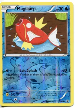 Pokemon TCG XY Generations Reverse Holofoil Common Card #22 Magikarp - Image 1