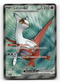 Latias ex 220/191 - Surging Sparks - Pokemon Card NM/M - Image 1