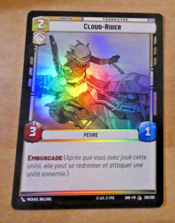 STAR WARS OMBRES DE LA GALAXIE UNLIMITED CARD GAME TCG CARTE FOIL 210/262 SHD.FR - Image 1