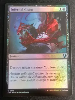 MTG Innistrad Remastered - Infernal Grasp - Foil - Image 1