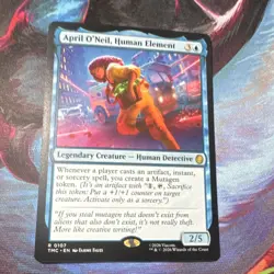 April O'Neil Human Element MTG TMNT Rare Legendary Creature Card 0107 - Image 1