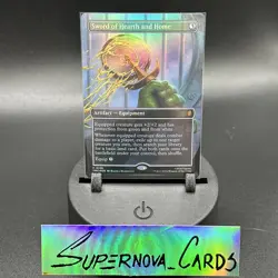 Sword of Hearth and Home Borderless Commander TMNT Foil Promo 0136 MTG TMC EN NM - Image 1