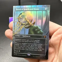Sword of Hearth and Home Borderless Commander TMNT Foil Promo 0136 MTG TMC EN NM - Image 4