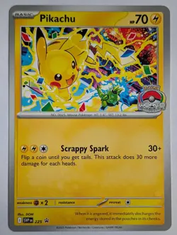 Pokemon TCG Pikachu 2025 World Championships Promo Card SVP EN 225 - Image 1