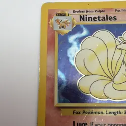 Pokemon Ninetales Base Set Holo Rare 12/102 80 HP Stage 1 Unlimited WOTC English - Image 3