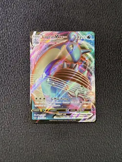 Pokemon TCG Sword And Shield Lapras VMAX #50/202 Ultra Rare NM - Image 1