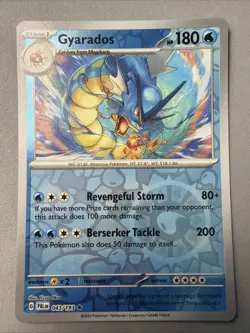 Pokemon TCG * SV Paldea Evolved * 43/193 Gyarados REVERSE HOLO RARE * NM - Image 1