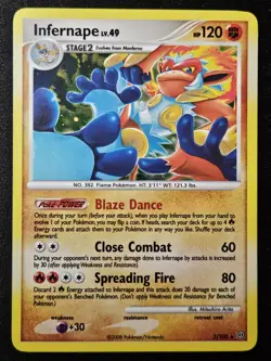 Infernape 3/100 Diamond & Pearl Stormfront Holo Rare Pokemon TCG 2008 NM/LP - Image 1