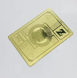 Son Goku - Dragon Ball Z Metal Gold Metallic Etched Art Trading Card Power 6 Tc1 - Image 5
