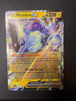 Miraidon ex Double Rare Scarlet & Violet 081/198 NM/M Pokemon - Image 1