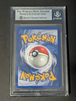 1999 Pokemon Set Unlimited Hitmonchan Rare Holo #7/102 BGS 9 - Image 2