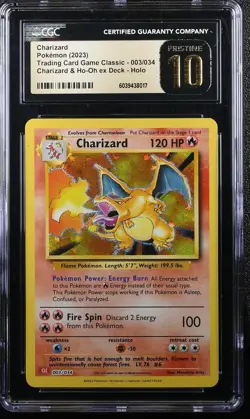 Pokemon 2023 Classic Coll. Charizard Holo English 003/034 CGC Pristine 10 - Image 1