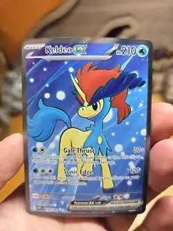 Pokemon TCG Keldeo EX White Flare Full Art Holo Card 159/086Sv: White Flare - Image 1