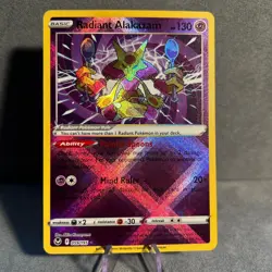 Radiant Alakazam 059/195 Silver Tempest Pokemon NM - Image 1