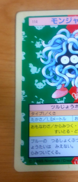 Pokemon Card Japanese Top sun Tangera 1995 vintage from Japan - Image 3