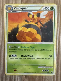 Vespiquen 23/90 Undaunted Regular Pokemon Card NM - Image 1