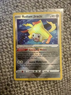 Pokemon TCG Radiant Jirachi Silver Tempest 120/195 Holo Radiant Rare - Image 1