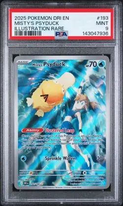 Misty's Psyduck 193/182 Destined Rivals Pokemon English PSA 9 Mint - Image 1