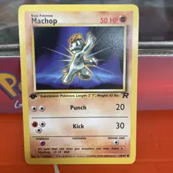 Pokemon TCG Machop 59/82 1st Edition Common Team Rocket WOTC Vintage - Image 3