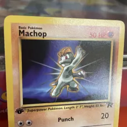 Pokemon TCG Machop 59/82 1st Edition Common Team Rocket WOTC Vintage - Image 4