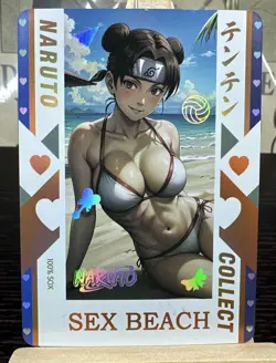 9 of Naruto Anime Waifu Sexy Goddess Doujin Card Hinata Sakura Tsunade Temari - Image 2