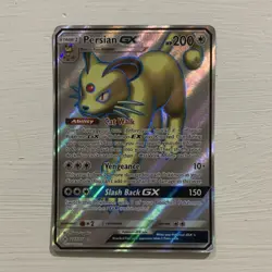 Pokemon Persian GX Sm-Unbroken Bonds Ultra Rare Full Art Holo 207/214 200 HP - Image 1