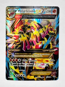 Pokemon Primal Groudon EX Full Art Ultra Rare Holo 151/160 XY Primal Clash - Image 1
