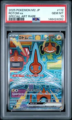 PSA 10 Rotom ex 112/080 Special Art Rare SAR Inferno X 2025 Pokemon Japanese - Image 1