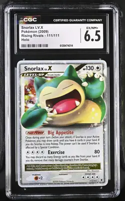 Snorlax LV.X 2009 Pokemon Rising Rivals CGC 6.5 #111 - Image 1