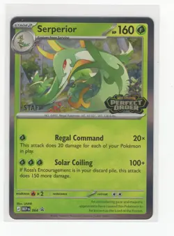 Pokemon Staff Perfect Order Black Star Promo MEP 064 Serperior - Image 1