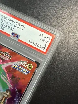 Pokemon TCG Rayquaza VMAX Silver Tempest Holo Card TG20/TG30 PSA 9 - Image 3
